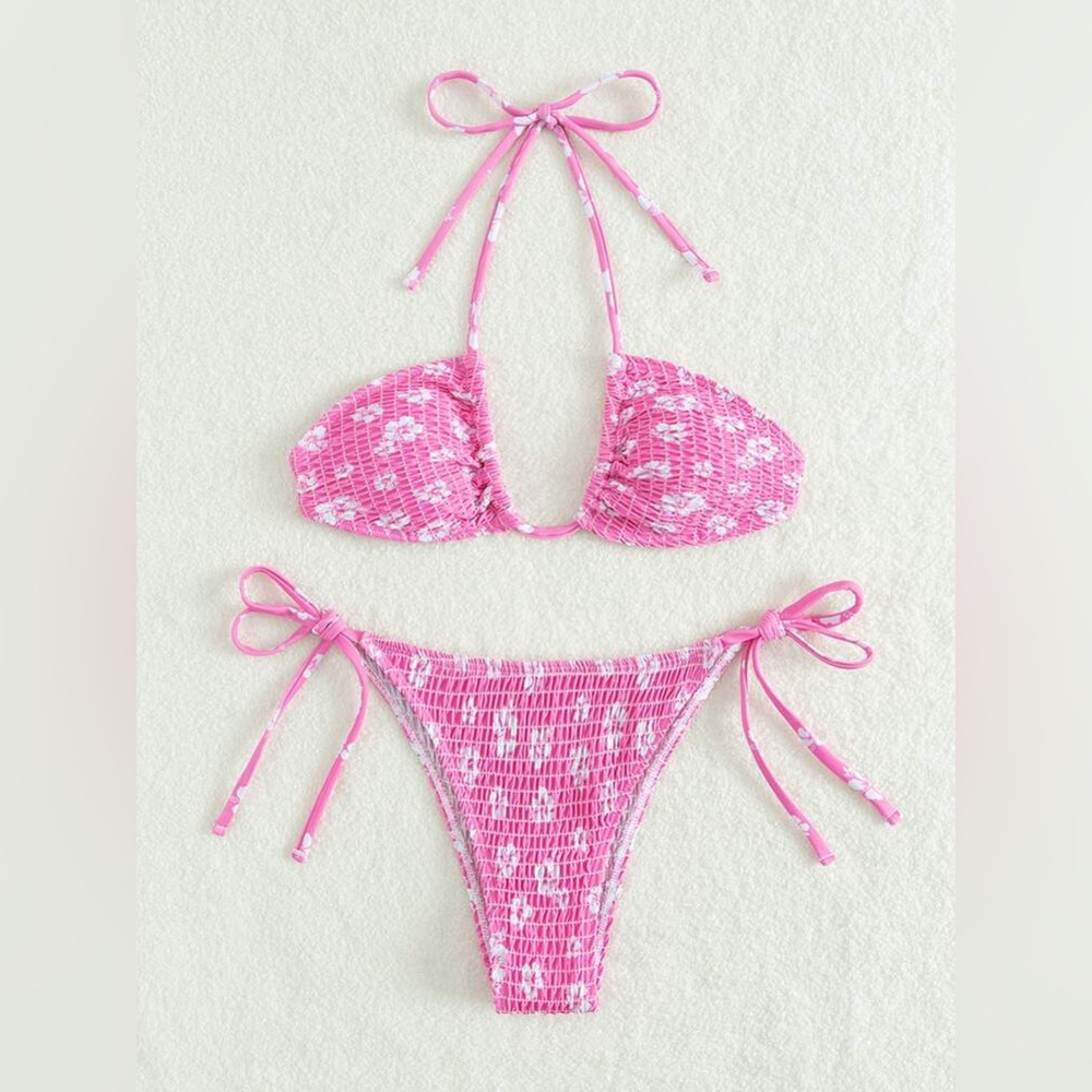 SHEIN Pink Floral Bikini